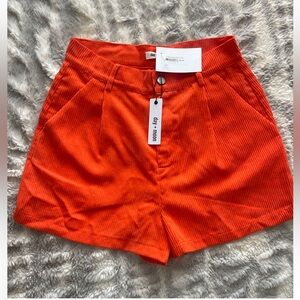 Corduroy Orange Shorts Day + Moon NWT
